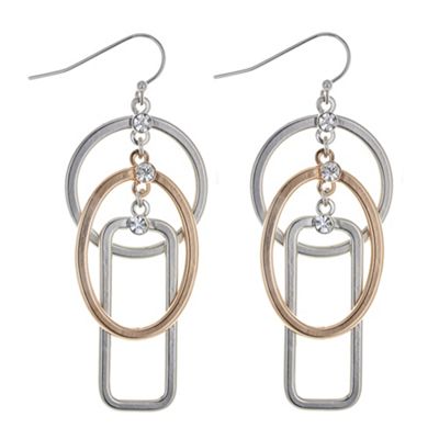Designer geometric crystal earring